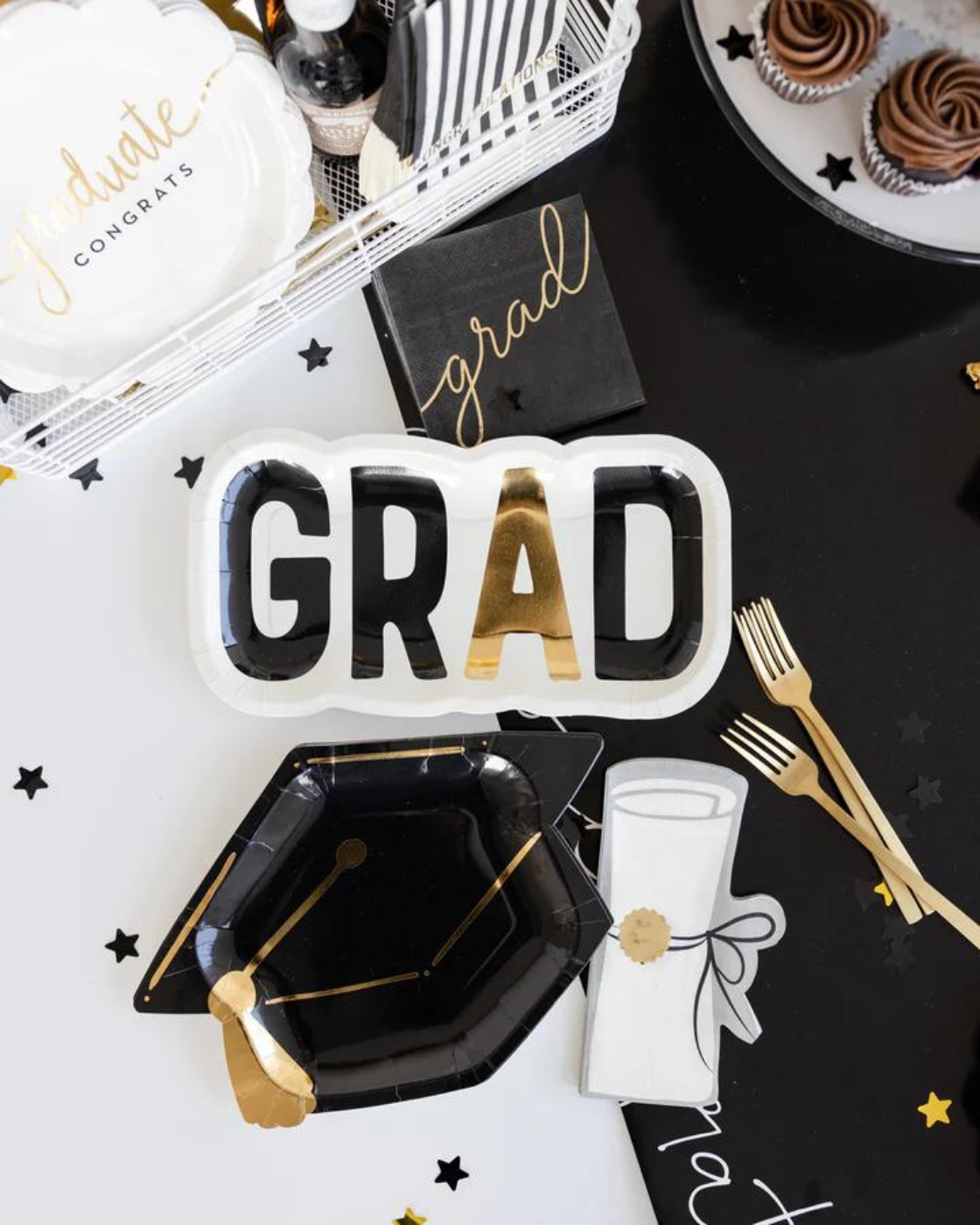 SCRIPT GRAD PAPER COCKTAIL NAPKIN