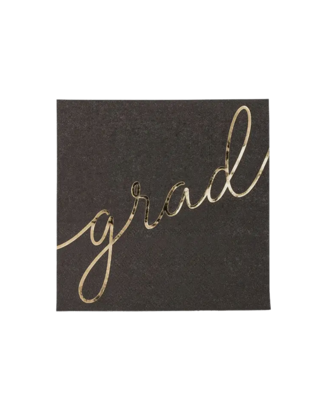 SCRIPT GRAD PAPER COCKTAIL NAPKIN