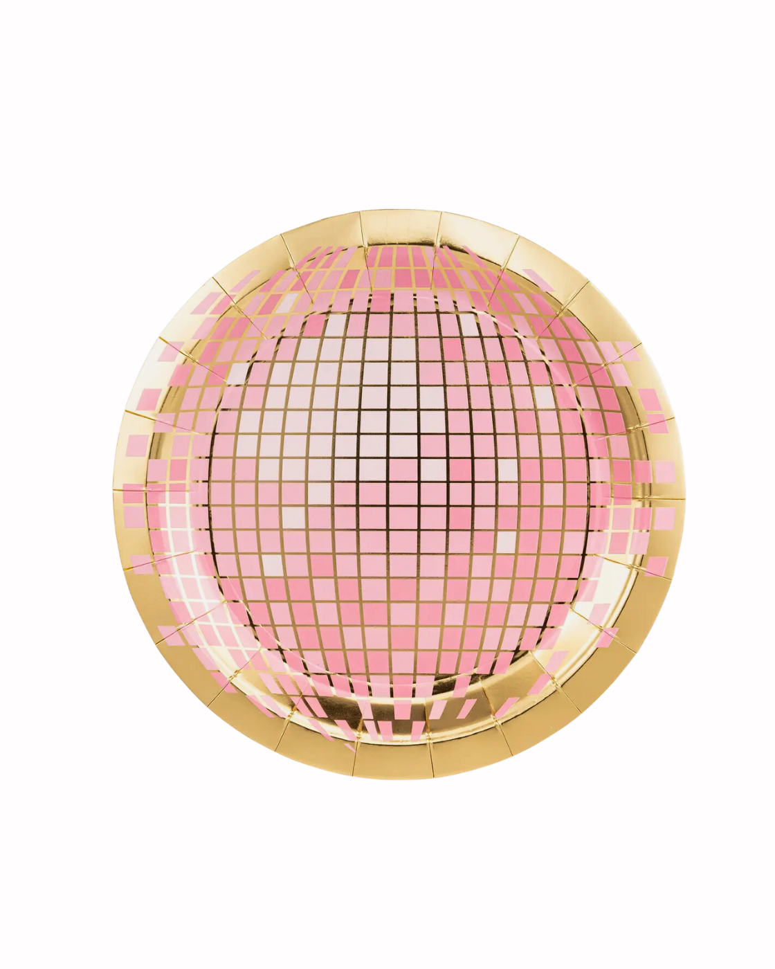 DISCO BALL PAPER PLATE