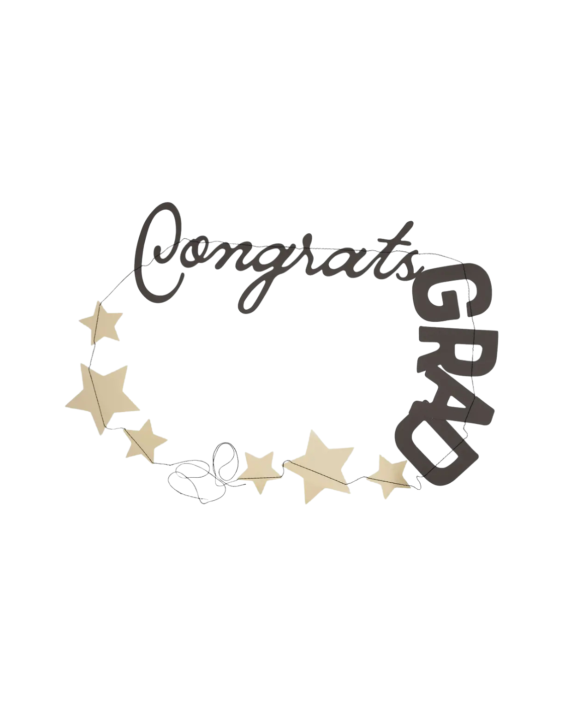 CONGRATS GRAD CAP BANNER SET