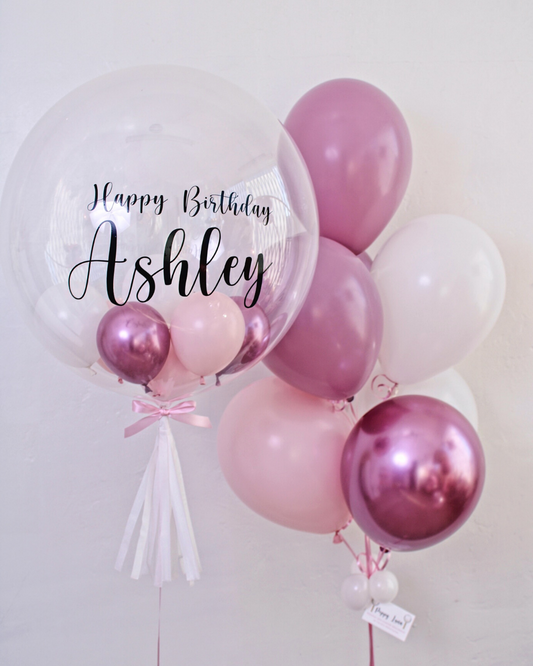 Mauve Bubble Balloon Set