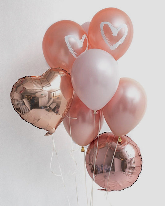 Rose Gold Heart Bundle