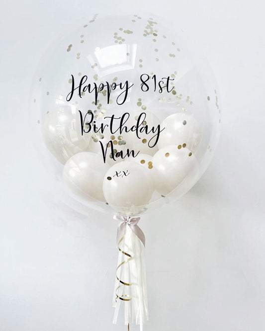 Stone and Gold Bubble Balloon