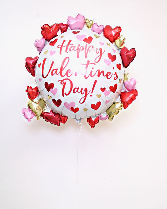 Happy Valentine's Day Hearts Foil Balloon